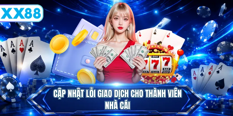 Cập nhật lỗi giao dịch cho thành viên nhà cái