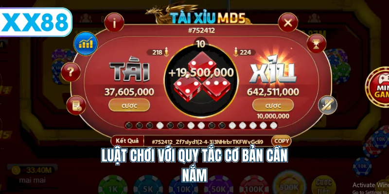 Luật chơi với quy tắc cơ bản cần nắm