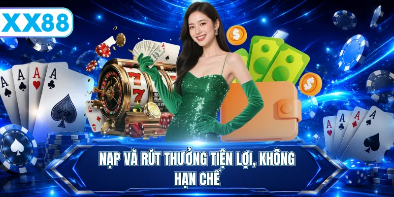 Nạp và rút thưởng tiện lợi, không hạn chế